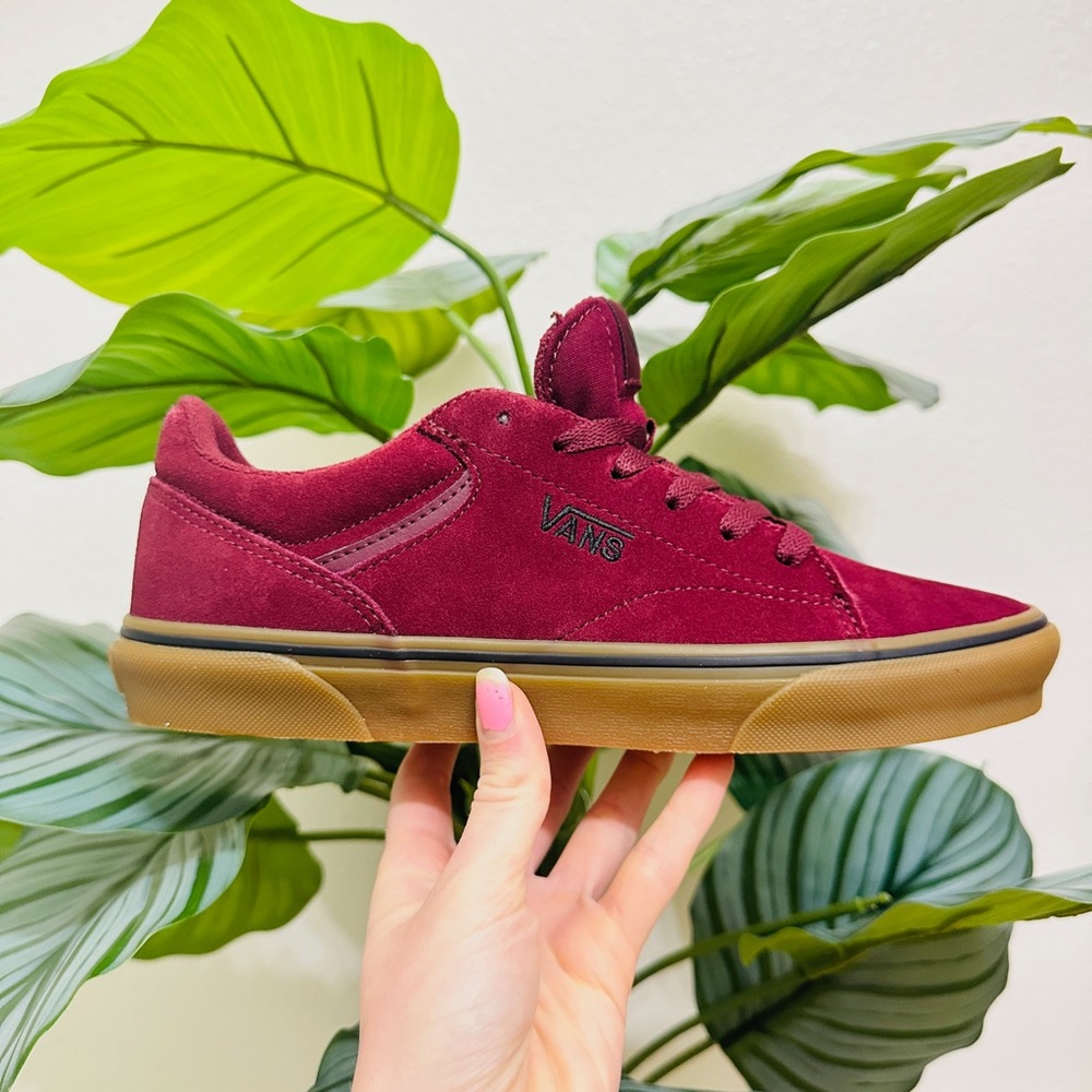 ♥️NEW🥀 VANS Seldan Suede Port/Gum Men’s Sneakers Size 8